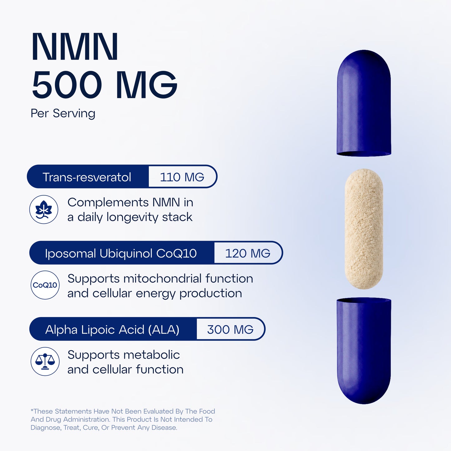 NMN 500mg Liposomal Cellular Support Stack